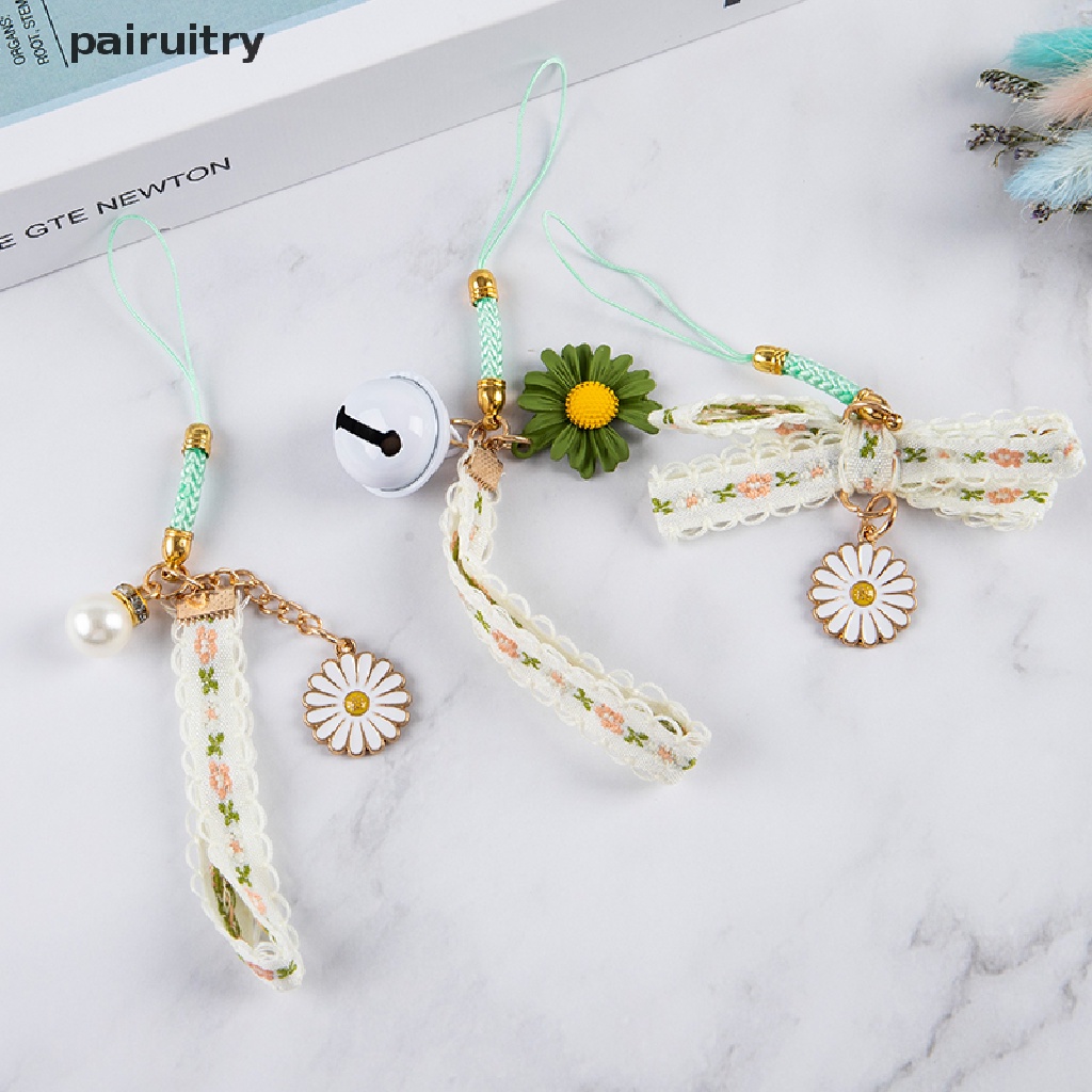 Prt Gantungan Kunci Bentuk Bunga Daisy Gaya Korea Charms PRT