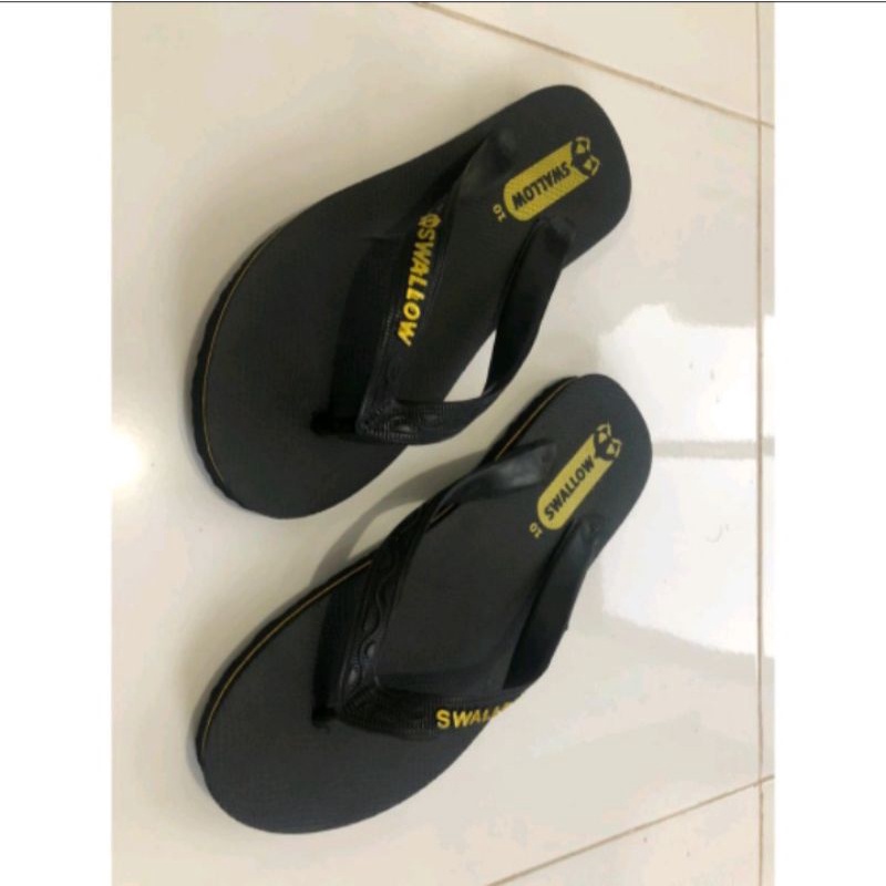 sandal jepit swallow black pearl m 02 sandal karet