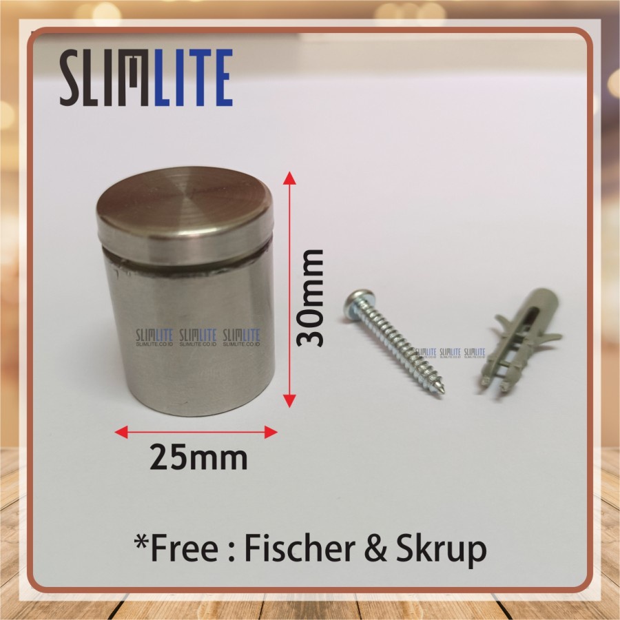 PEN IKLAN 25x30 Stainless / SIGNBOARD / BAUT AKRILIK Acrylic Kaca