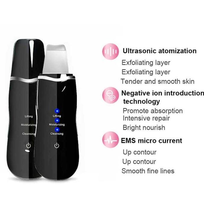 Alat Pembersih Wajah Elektrik Ultrasonic Facial Scrubber