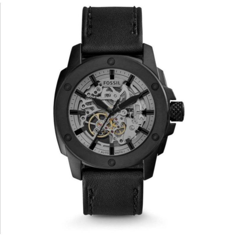 Jam Tangan Fossil ME3134 Pria Automatic Machine Black Original
