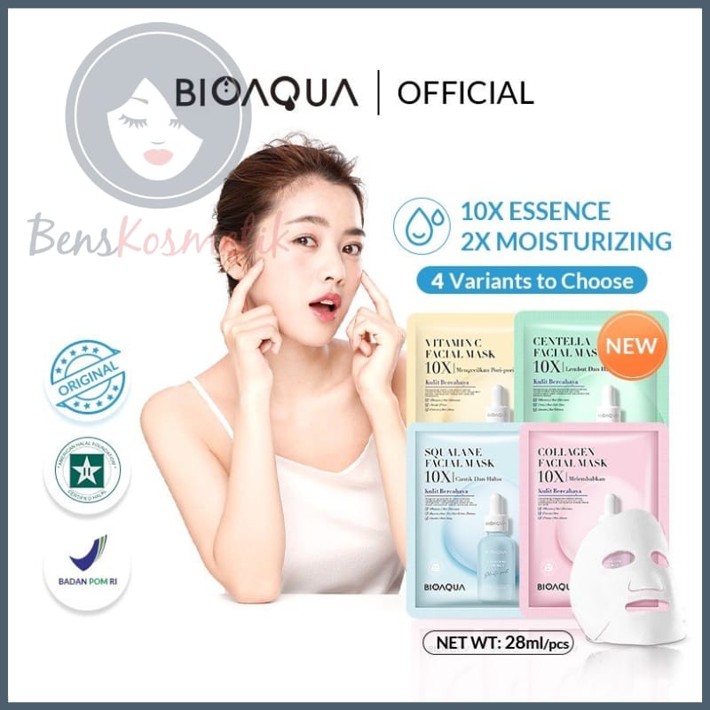 BIOAQUA Facial Mask 10X Sheet Mask - BPOM