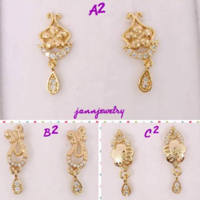 NEW Anting gantung juntai permata zircon ♡ORIBU♡