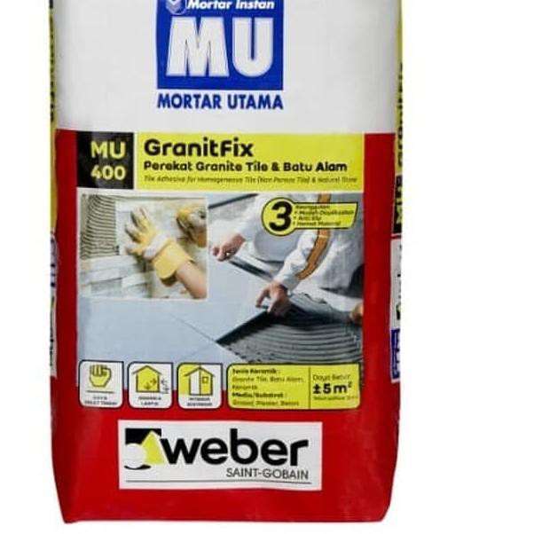 DI-461>> MU400 - Mortar Utama MU 400 Perekat Granite