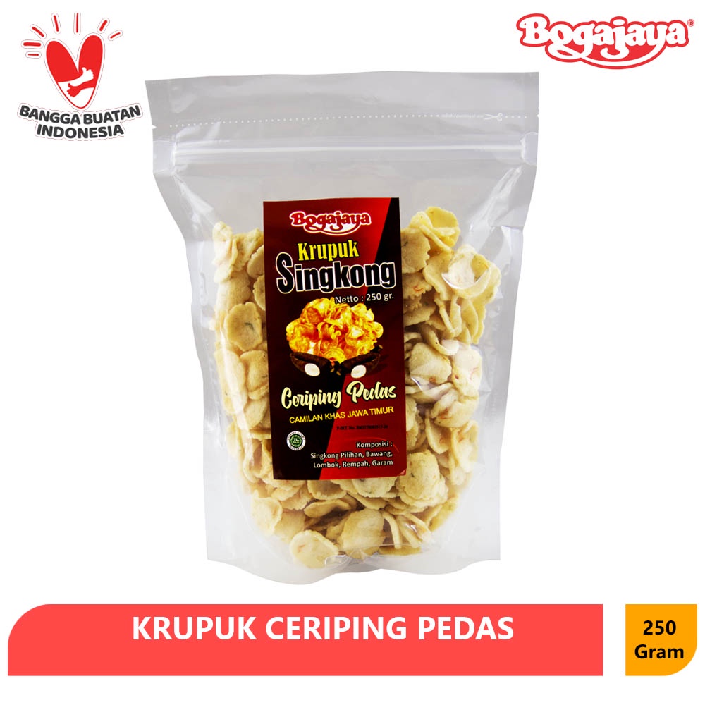 

CAMILAN KERUPUK CERIPING SINGKONG PEDAS BOGAJAYA 250 GRAM