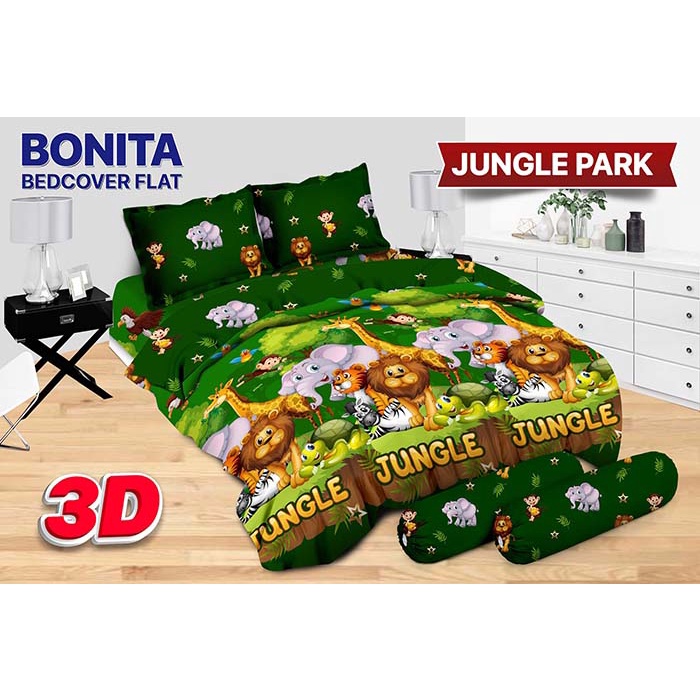 Gunakan Anteraja 1 Kg Only (Hanya) Bedcover Bonita Jungle Park 180x200