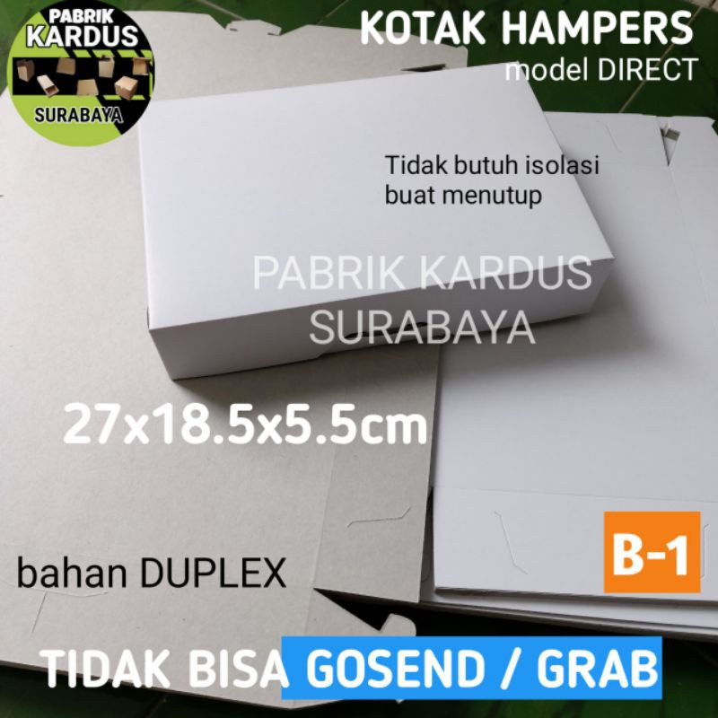 Jual ISI 10 KOTAK HAMPERS B-1 PUTIH DUPLEK KARDUS BOX BAJU HIJAB DUS ...