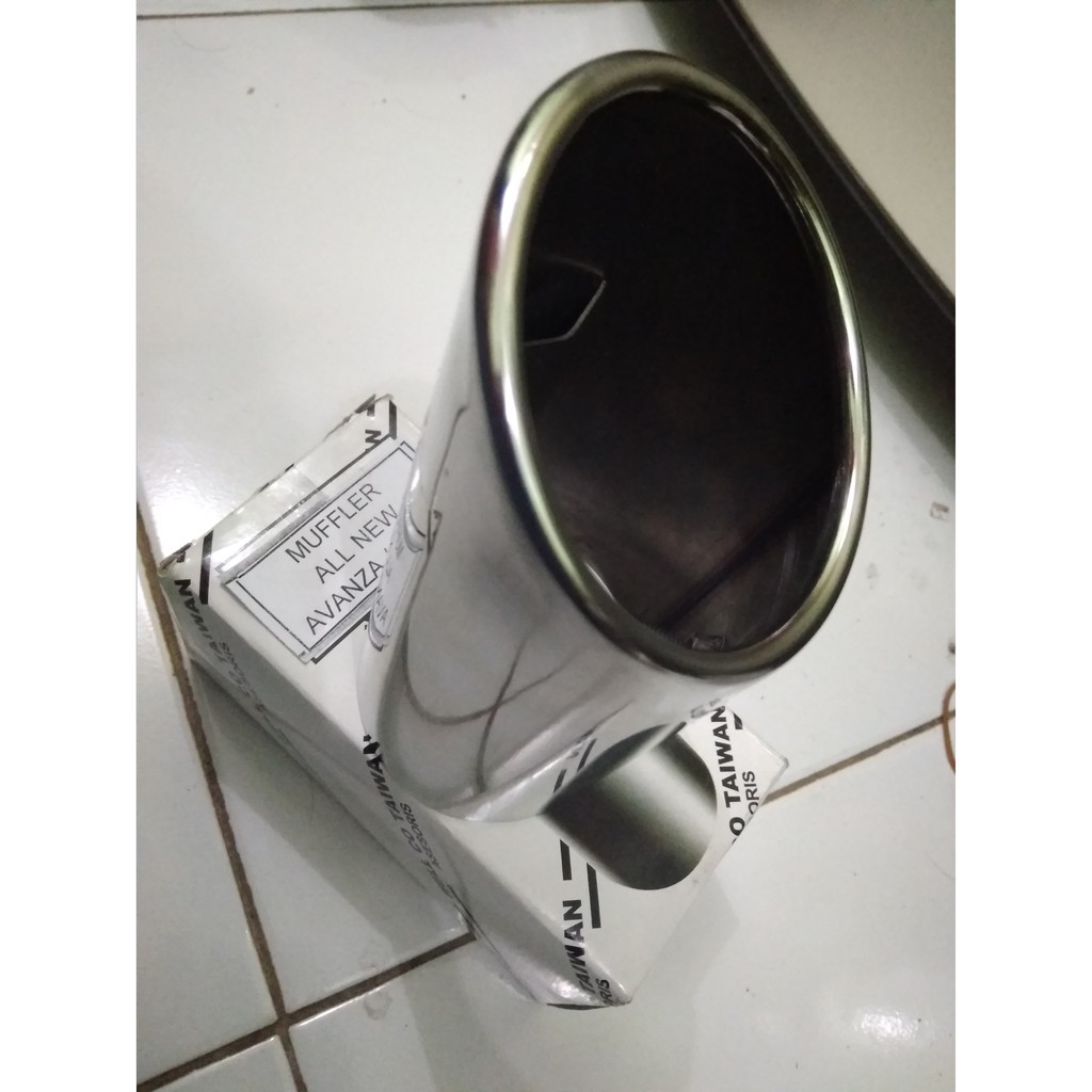 Muffler Buntut Knalpot ALL NEW AVANZA Chrom Muffler Extension Ujung Knalpot Chrome