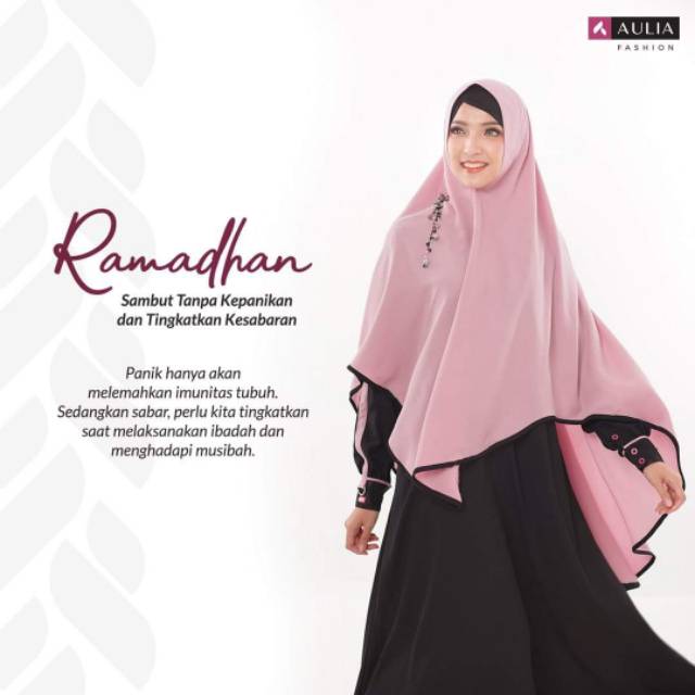 Set Gamis Yumnaa Black Pink Aulia Fashion