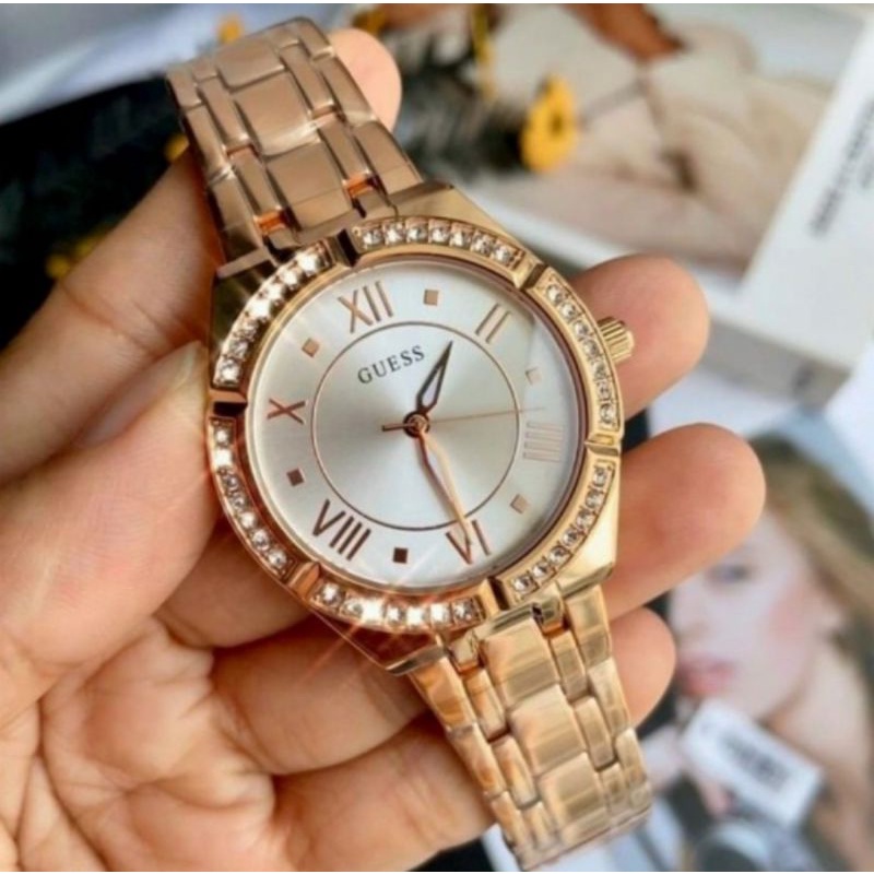 Jam tangan wanita GUESS GW0033L3 GW0033L2 Baterai, include box fullset