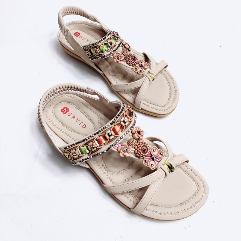 Norvid Sandal Tali Flat Impor Simple NGS337