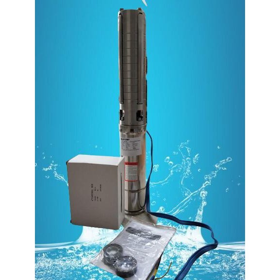 MAXPUMP 100QJD3-25/6-0.37SP PROMO Pompa Satelit Full Stainless Pompa Air Satelit sibel sumur dalam 4inch stenlis