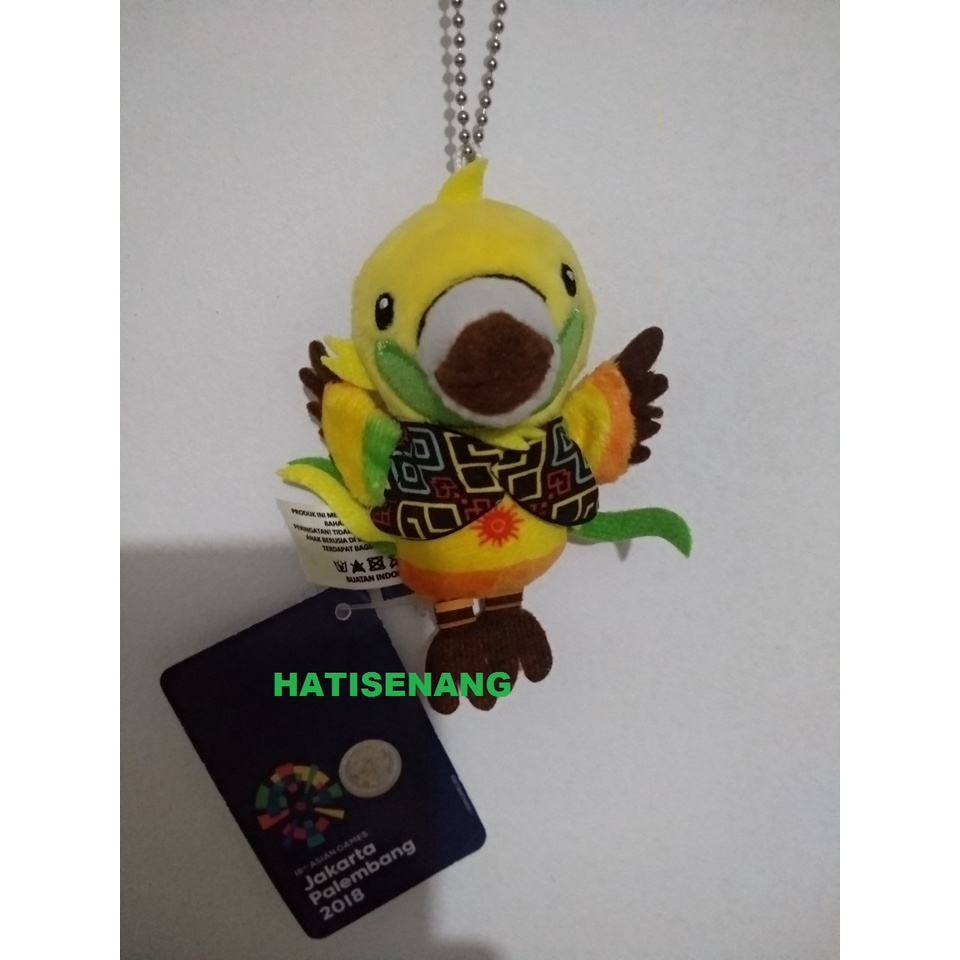 Keychain Gantungan Kunci Boneka Bhin Bhin Asian Games 2018 Original