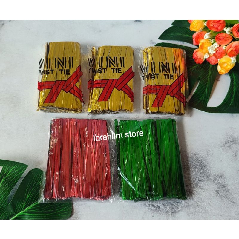 ISI KURLEB 600 PCS TERMURAH TALI KAWAT SOUVENIR PANJANG 10 CM / TALI SOUVENIR KAWAT SOUVENIR
