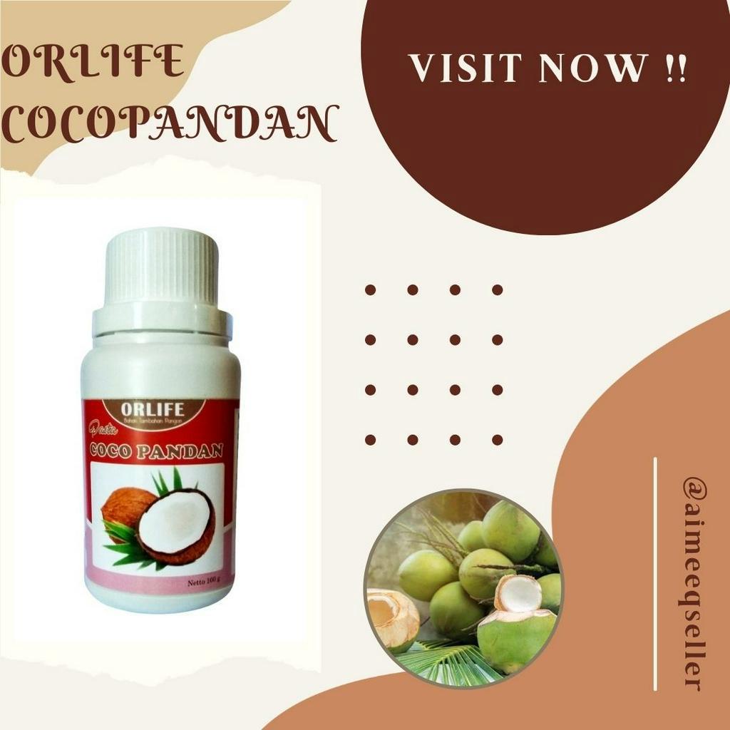 

✨READY STOCK✨aimeeqseller - Pasta Rasa Cocopandan 100 Gram Orlife / perisa minuman makanan / essene minuman dingin orlife