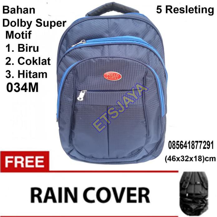 Tas Ransel Laptop Polo Paris 034M Bahan Dolby Super