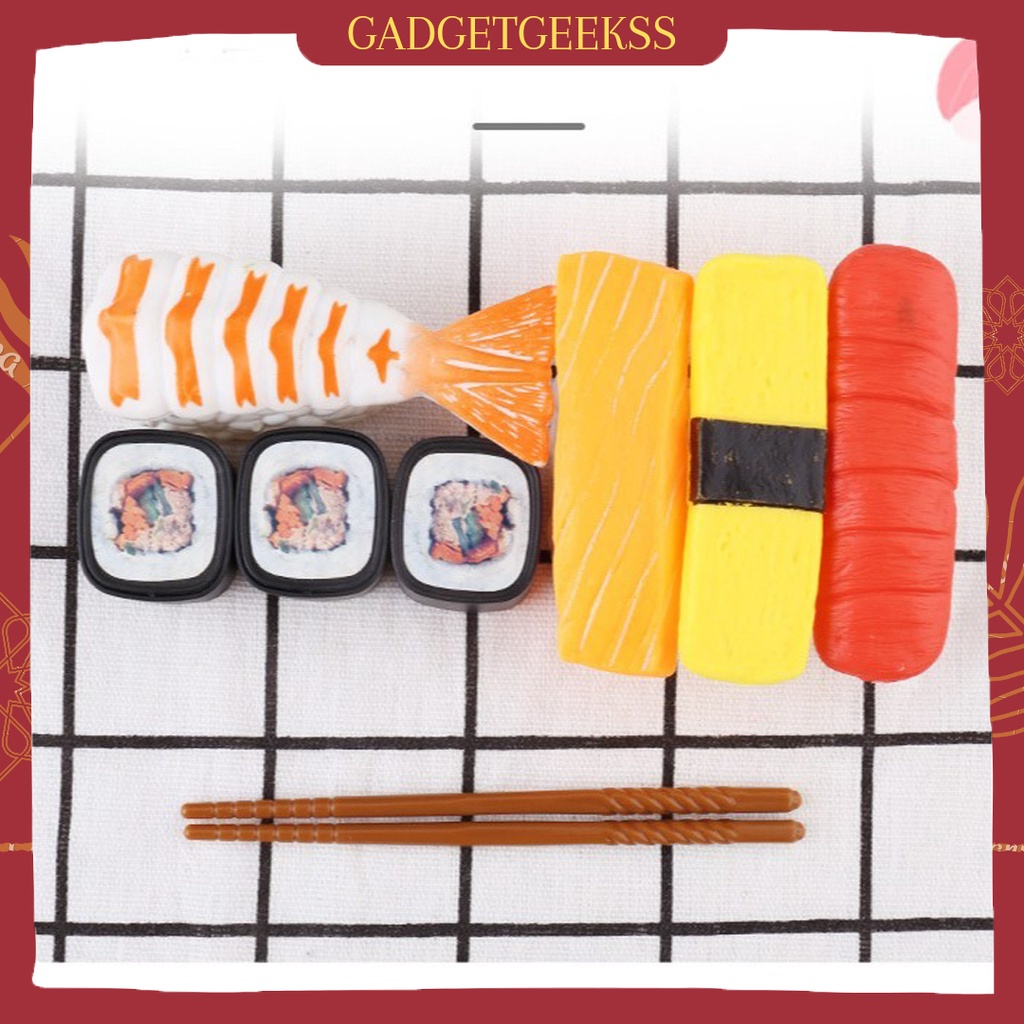 Mainan Sushi Set Jepang Pretend Play Set mainan makanan sushi