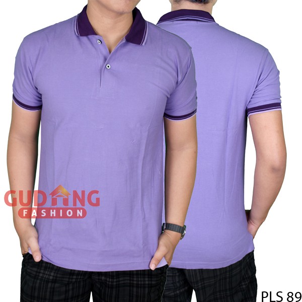 Kaos Lengan Pendek Polos Kerah Polo PLS 89