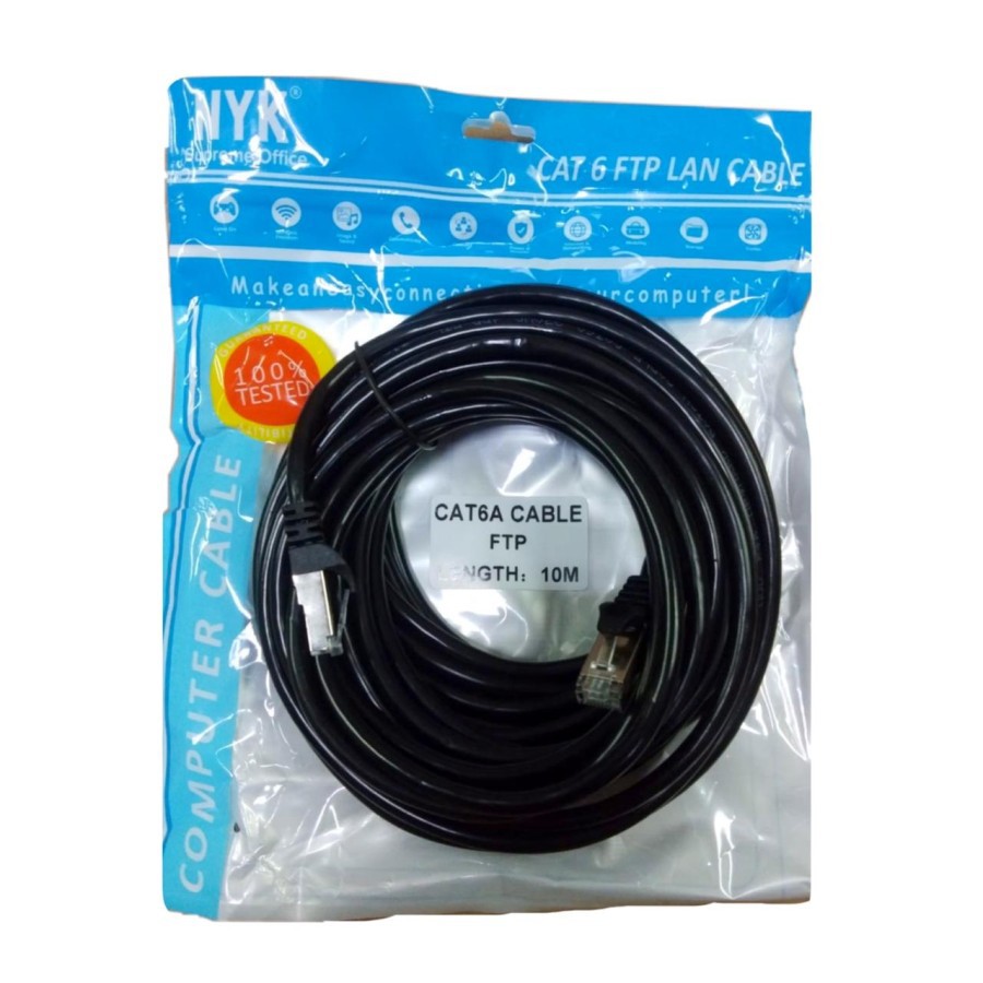 Nyk Kabel Lan 10Meter FTP Cat6a Outdoor