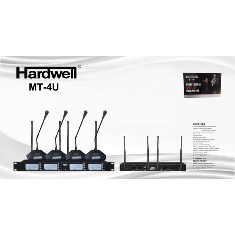 mic wireless podium meja HARDWELL MT 4U original