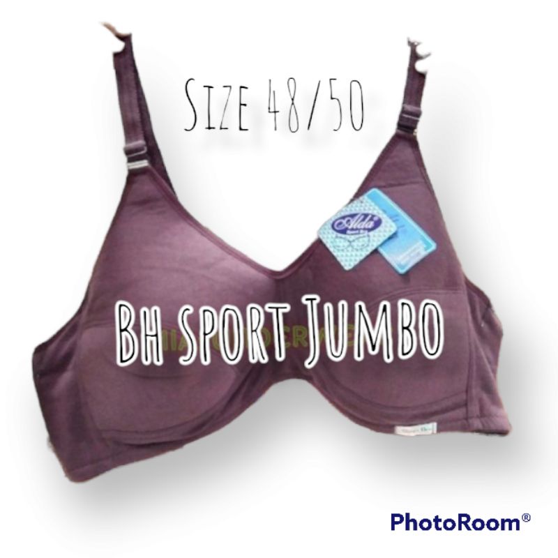 Sport Bra Cup Besar - BH Wanita Tanpa Kawat Tanpa Busa Size Jumbo 48 - 50