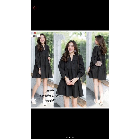 dress/tunik susun polos jumbo