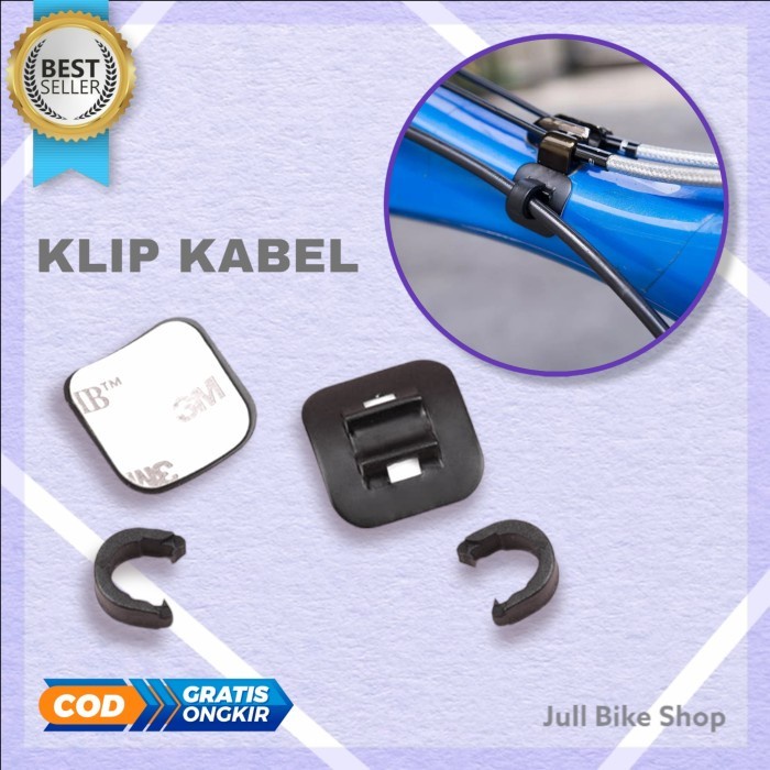 3M Klip penjepit kabel tempel rem shifter sepeda clamp sticker lem mtb lipat road bike outer c clip