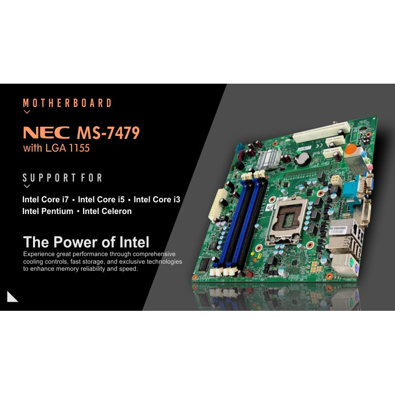 PROMO MOTHERBOARD PC MURAH NEC MS-7479 LGA 1155/SOCKET 2 GARANSI 1 TAHUN 4 SLOT MEMORY-HARGA PROMO - TEKNO KITA