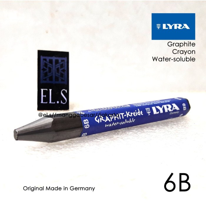 

WARNAPENSIL- LYRA GRAPHITE CRAYON WATER SOLUBLE -PENSIL WARNA