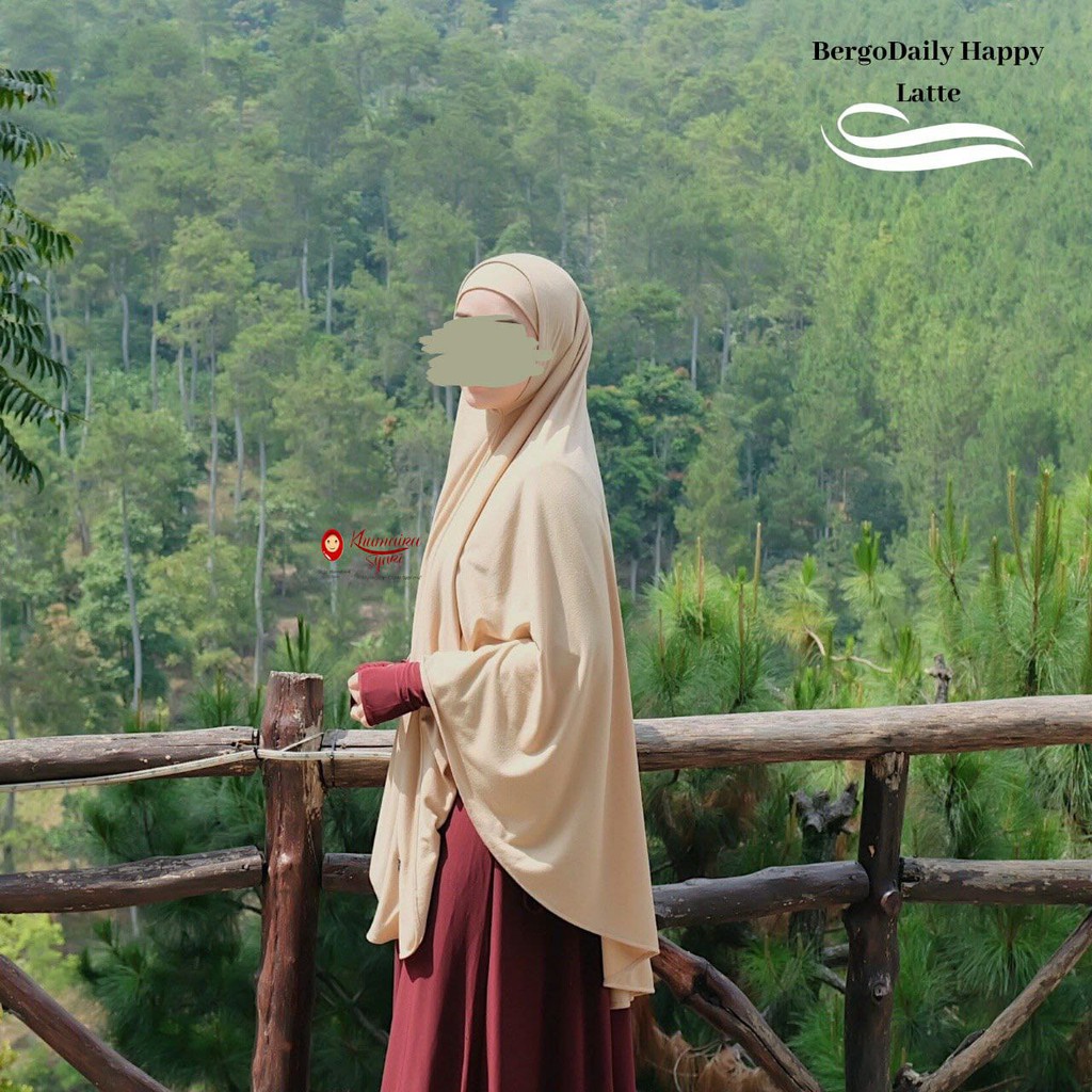 Bergo daily Happy Bu Khumaira syari