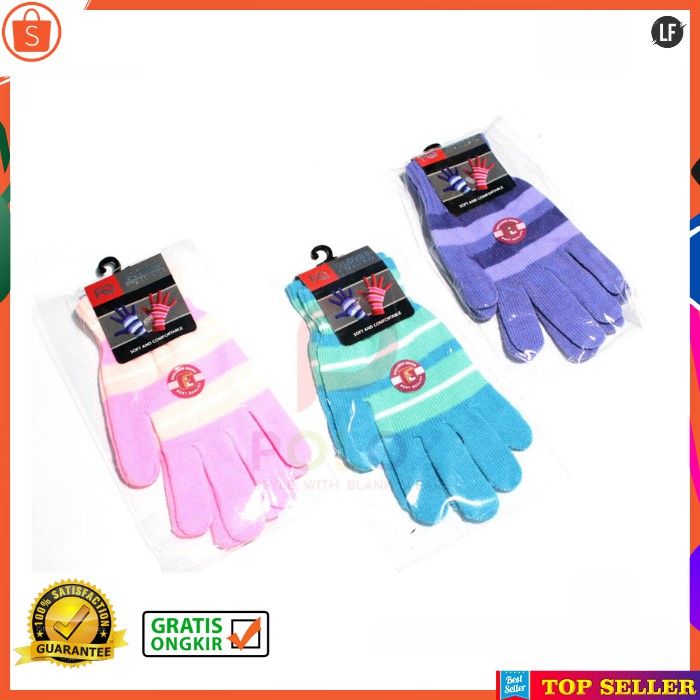 SARUNG TANGAN MOTOR WANITA KOREA  ANTI SLIP FULL JARI MOTIF LUCU GLOVES ANTI SLIP WOMEN IMPORT A31