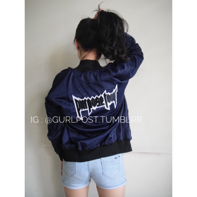 Purpose Tour Bomber Jacket ( Navy )