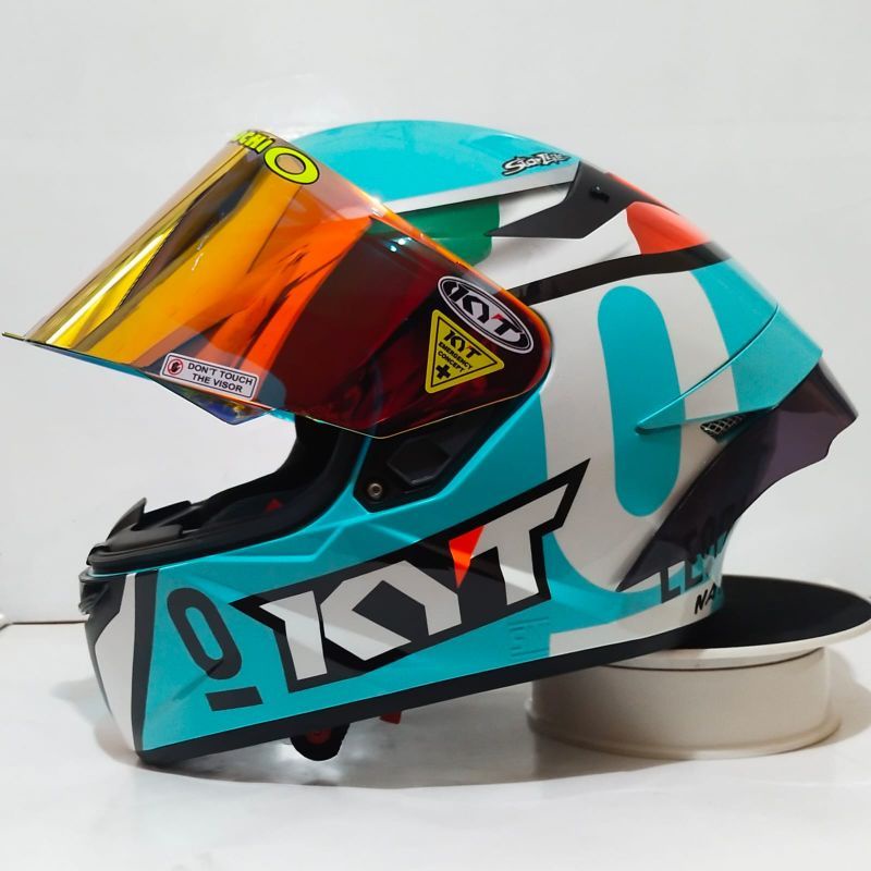 helm full face KYT TT crouse paket ganteng dalla porta
