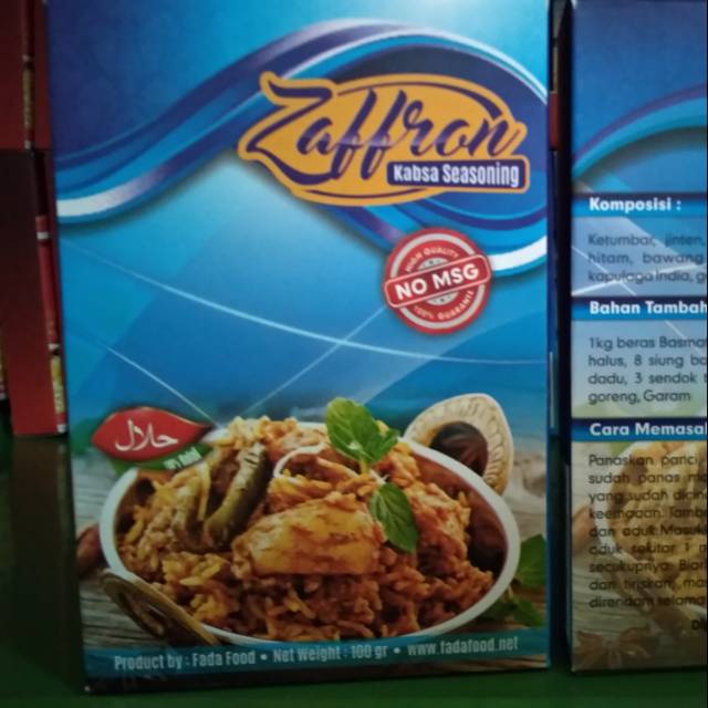 

Bumbu Nasi Kabsah Zaffron (100gram)
