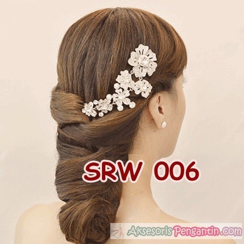 [SIAP KIRIM] WEDDING BRIDAL AKSESORIS SIRKAM RAMBUT SANGGUL WANITA SRW006