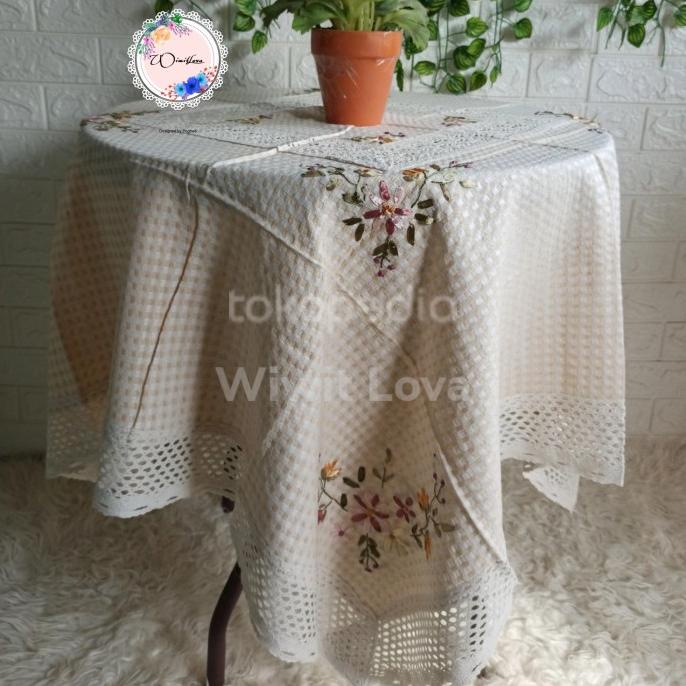 """] TAPLAK MEJA TAMU KOTAK / TAPLAK MEJA MAKAN KOTAK / TAPLAK MEJA IMPORT