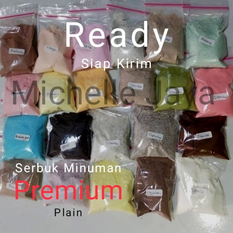 

Powder Drink Premium CHELL 20 Gram/ Plain / Bubuk Minuman Rasa / Untuk cup 16-22oz