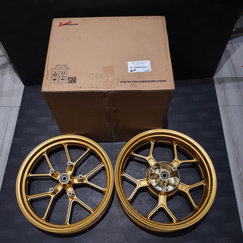 Velg Racing V-Rossi Sprint New Cobra Ring 17 Yamaha R25 17 x 350 / 550 Gold