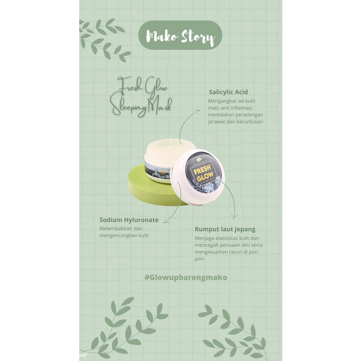 CREAM MOISTURIZER / SLEEPING MASK MAKO BY SERIS| FRESH GLOWY SKIN DAY AND NIGHT CREAM SLEEPING MASK MAKO BY SERIES SERIS ORIGINAL MASKER WAJAH MAKO KRIM WAJAH MAKO