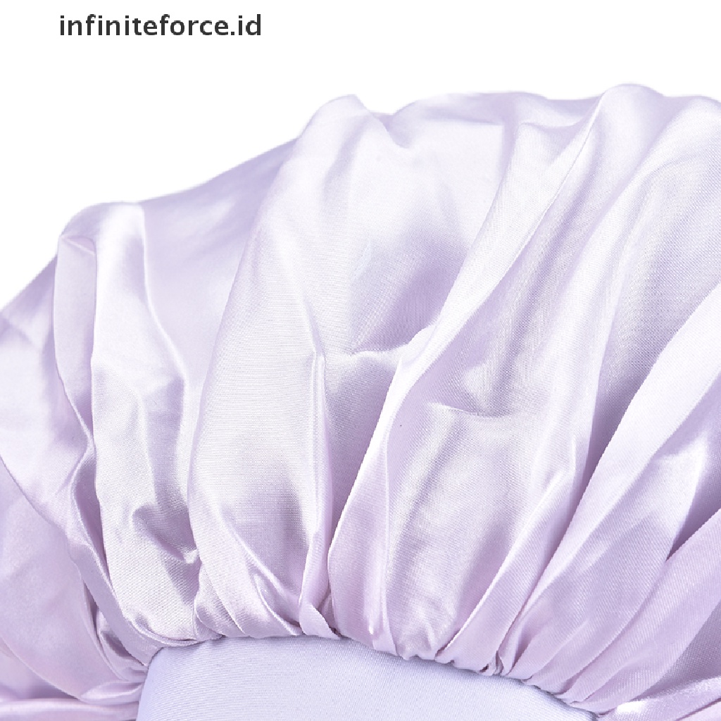 Infiniteforce.id Shower Cap Bahan Satin Anti Air Untuk Wanita