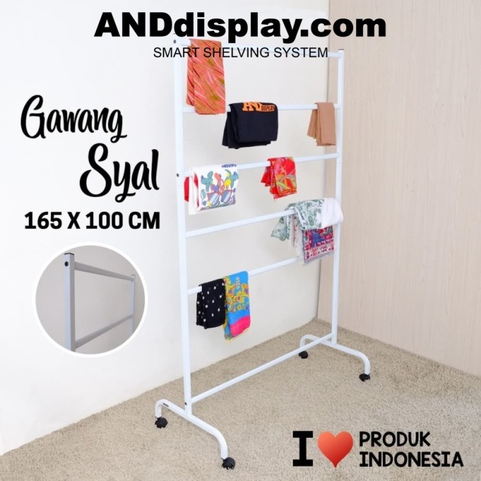 RAK GAWANG SYAL 100 CM KERUDUNG GANTUNGAN JILBAB KERTAS KADO MURAH Murah ORIGINAL Original