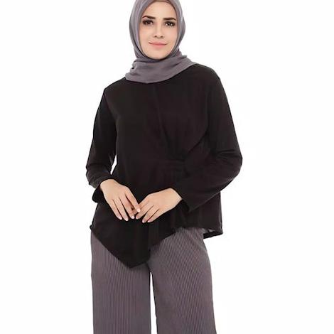 Tidak Diragukan.. ATSAN WANITA BLOUSE SIDE PLIT ANATA TOPS BLUS REMAJ BAJU WANITA MUSLIM LENGAN PANJ