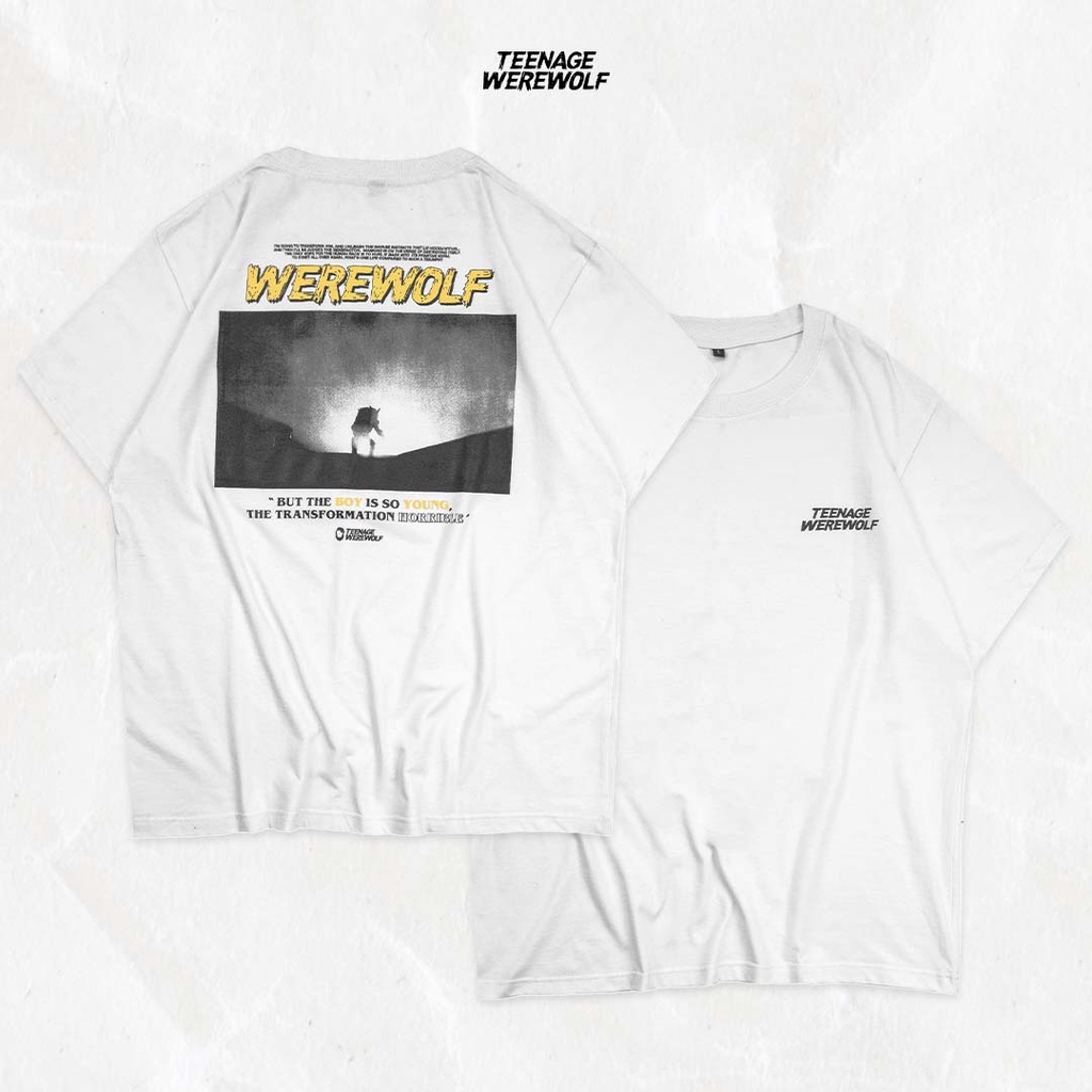 Teenage Werewolf Tshirt Horrible White