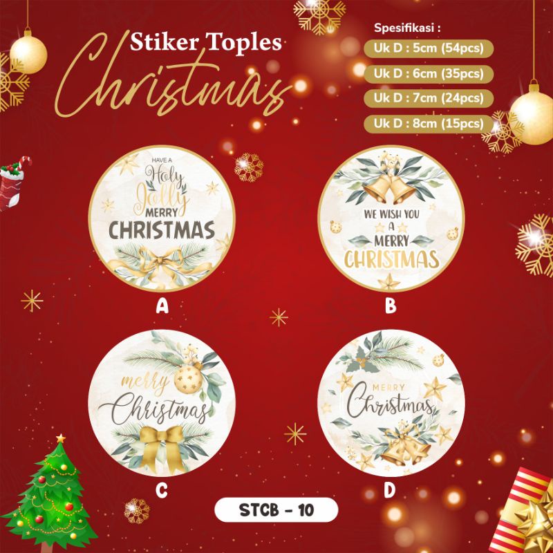 

stiker toples kue kering natal christmas