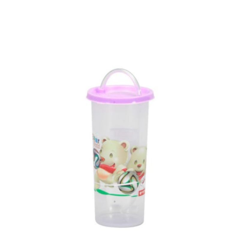 Lion Star GL-63 Cup C-3 W/Straw, Lion star GL-12 C-2 cup W/straw  gelas dan sedotan/botol minum balita