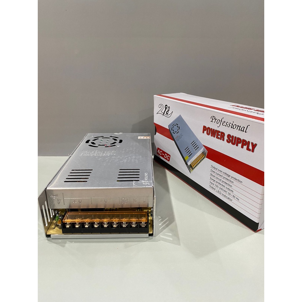 Adaptor Jaring Power Supply DC 12V 30A Murni Untuk CCTV - LED - DLL