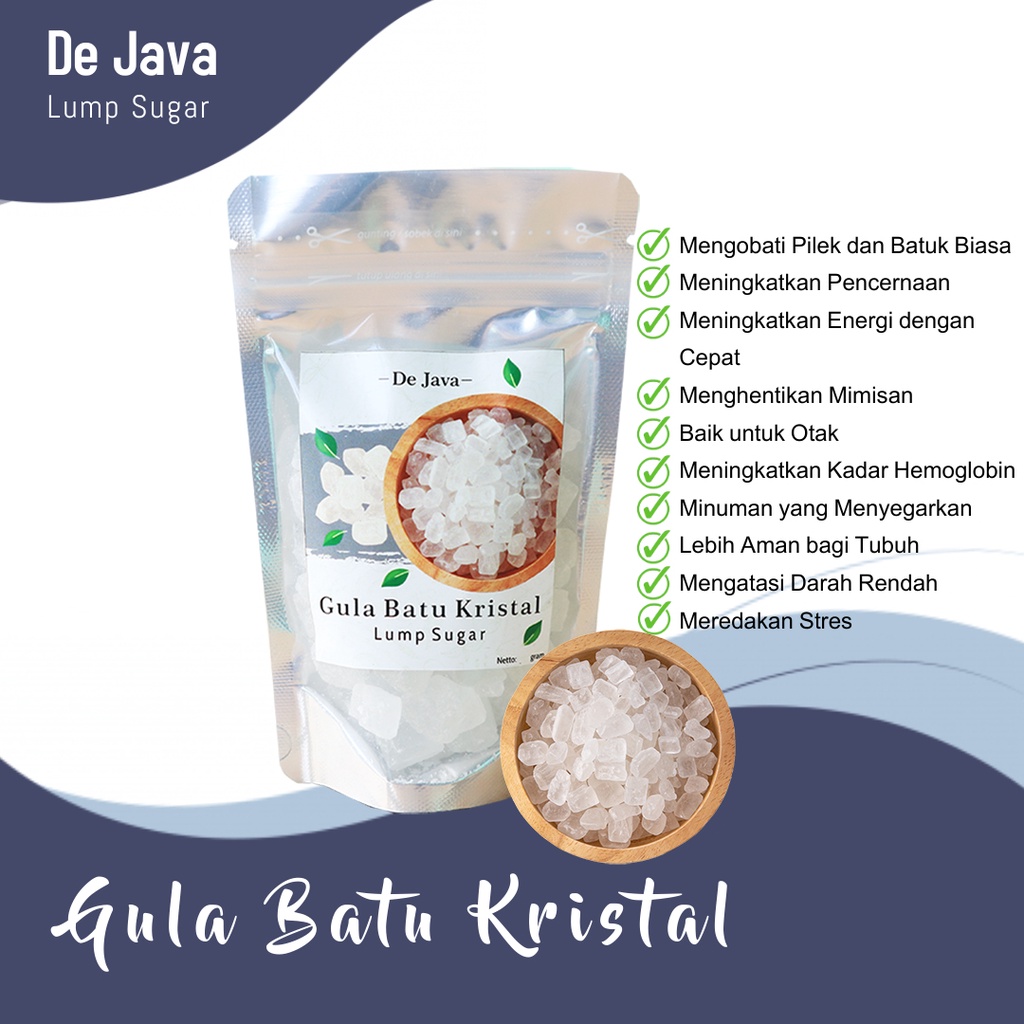 

Gula Batu kristal Lump Sugar 100 gram