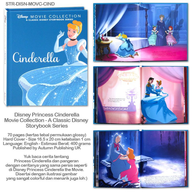 Disney Princess Cinderella Story Book Shopee Indonesia