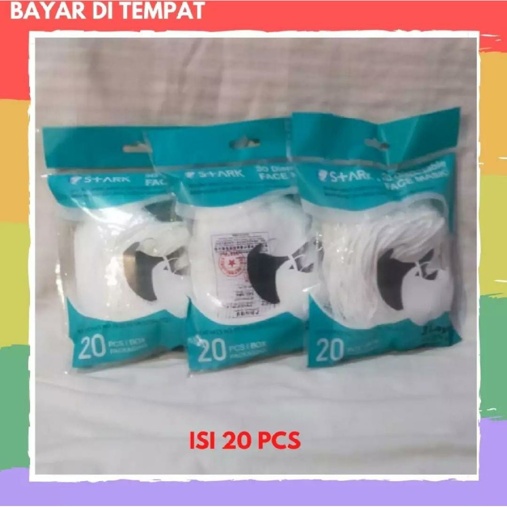 Masker Duckbill 3ply Dewasa Hitam Dan Putih Face Mask Earloop-Masker Terbaru