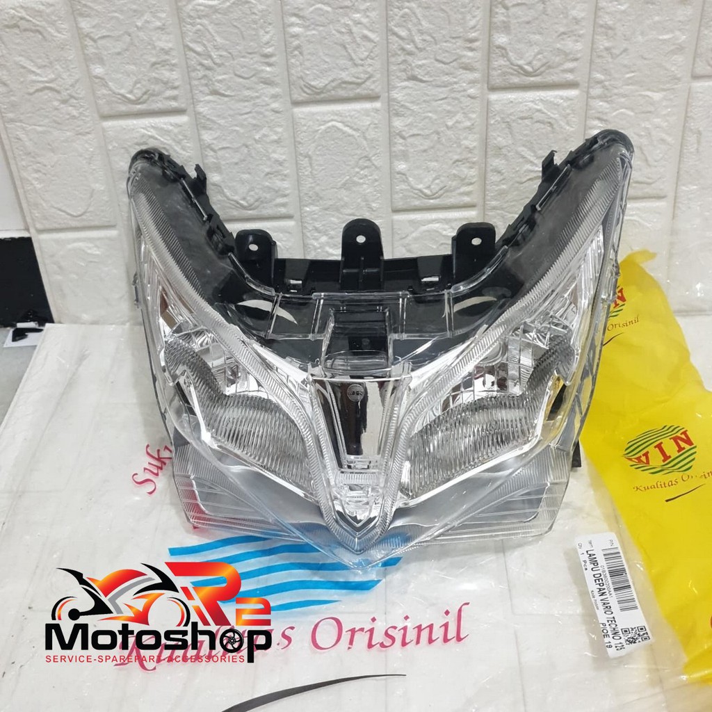 LAMPU DEPAN MIKA REFLEKTOR VARIO TECHNO 125 LAMA MERK WIN
